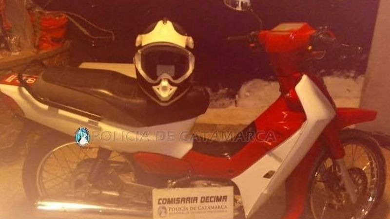 En un operativo secuestran una moto robada