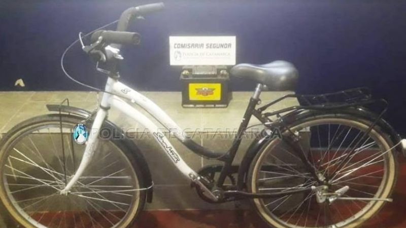 Recuperan otra bicicleta y una batería