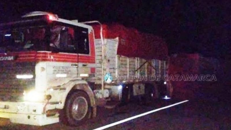 Volcó un camión cargado de cervezas en El Totoral