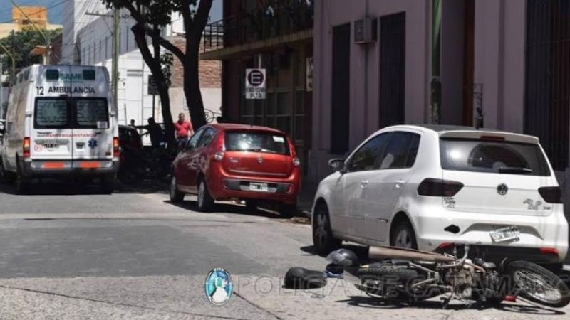 Colisión en cadena en pleno centro