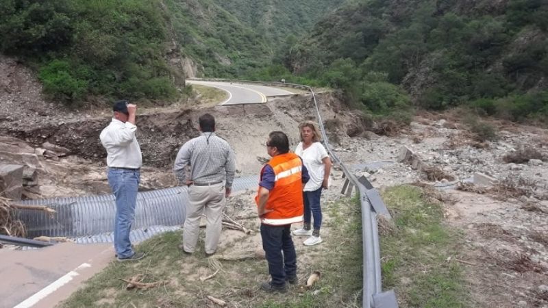 Supervisaron los daños en La Cébila