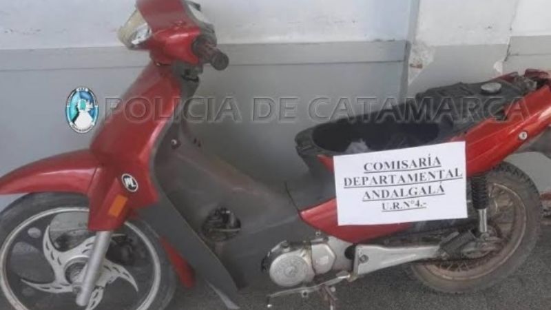 Recuperan moto en Andalgalá