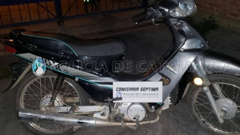 Encontraron una moto abandonada