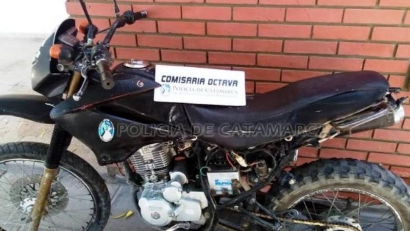 Detenido con moto robada