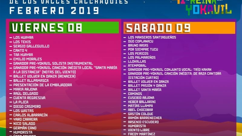 Hoy comienza la Fiesta Nacional Santa María Reina del Yokavil