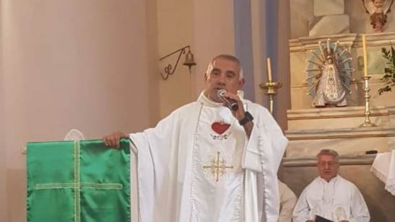 En Chumbicha, tomó posesión el nuevo párroco de Nuestra Señora de Luján