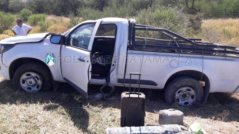 Vuelco en la ruta 157