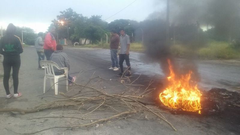Protesta de vecinos en “Camino a la Virgen”