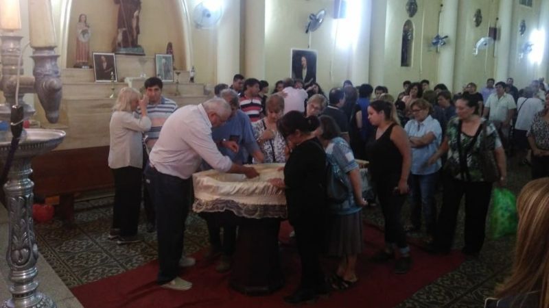 El padre “Chalín” es velado en la parroquia Inmaculada Concepción