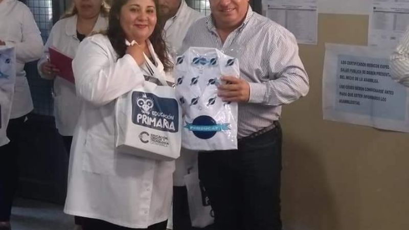 Comenzó entrega de guardapolvos y kits escolares en La Paz Norte