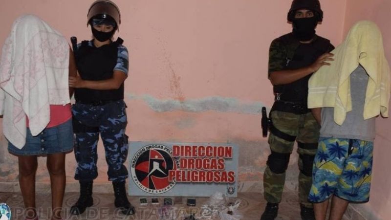 En operativo antidroga, detienen a mujer con prisión domiciliaria