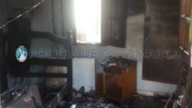 Se incendió una casa
