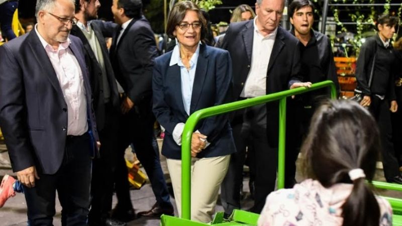 Senadores acompañaron la inauguración de la Plaza Las Américas en Santa María