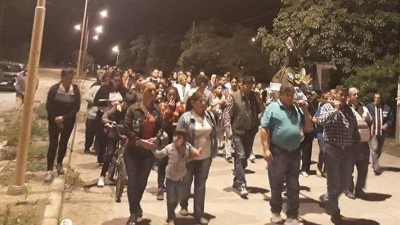 Fiesta del Cura Brochero en el barrio Los Periodistas