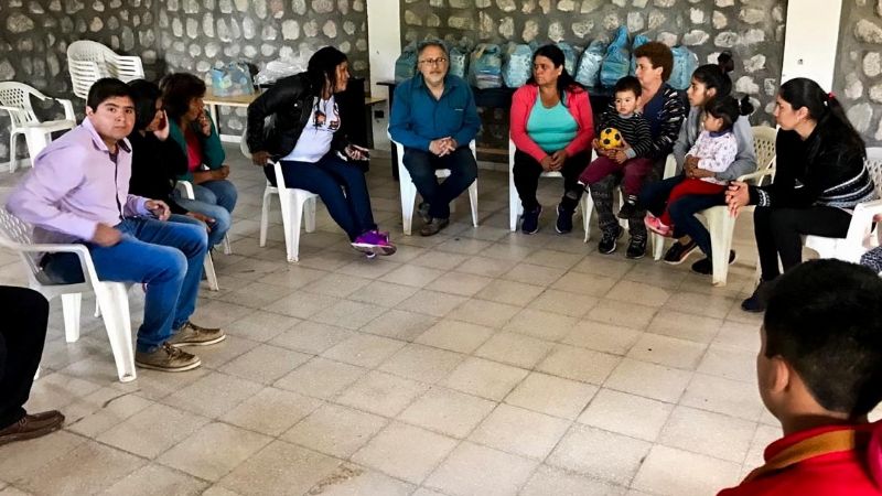 Solá Jais en el Centro Vecinal de El Shincal