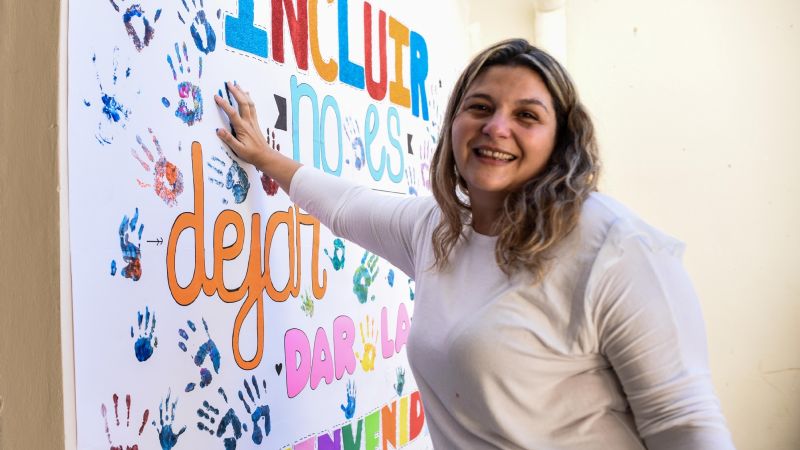 Con un mural, comenzaron las actividades por el Día Mundial del Síndrome de Down