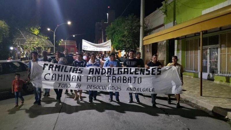 Nueva marcha por trabajo en Andalgalá