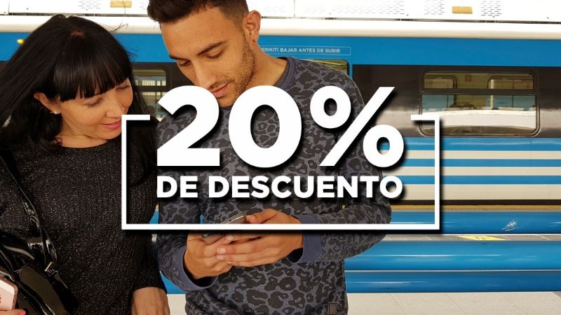 Lanzan descuento del 20% en la carga de la SUBE