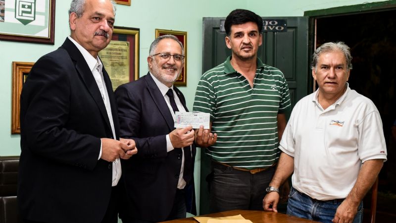 Entrega de subsidio a la Liga Catamarqueña de Fútbol