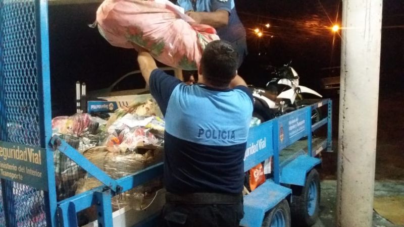 Remiten a la Aduana mercadería incautada valuada en un millón de pesos