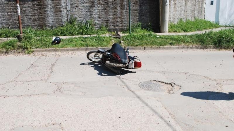 Una mujer terminó herida tras un choque en Fray Mamerto Esquiú