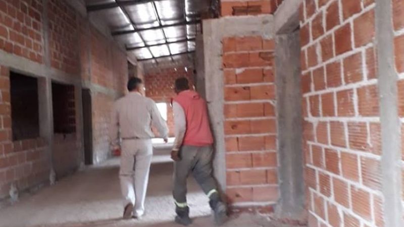El senador Noriega recorrió obras en Paclín