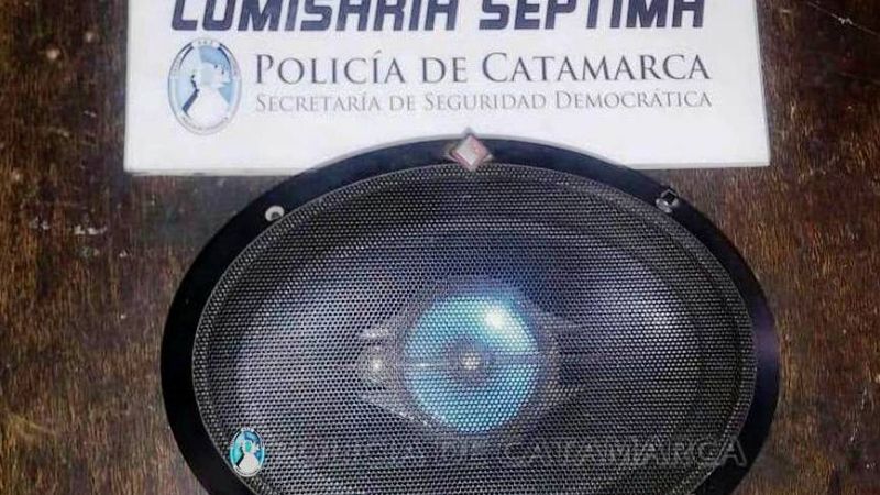 Lo descubrieron cuando robaba un parlante de un auto