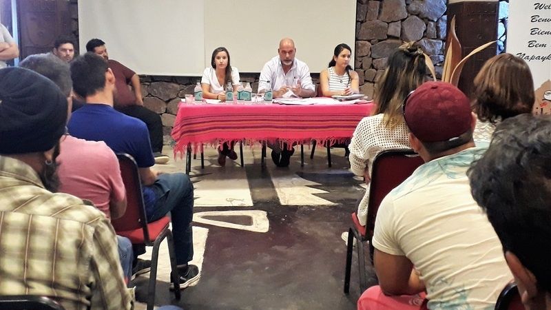 El equipo de minería se reunió con desocupados de los departamentos mineros