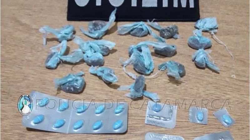 Arrestan a dos jóvenes con dosis de marihuana y Clonazepan