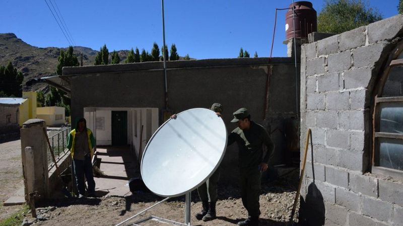 Ya funciona la antena satelital de wifi gratuito en San Antonio del Cajón