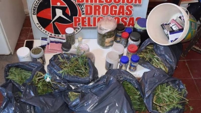 Operativo antidrogas en el sector Norte de la Capital