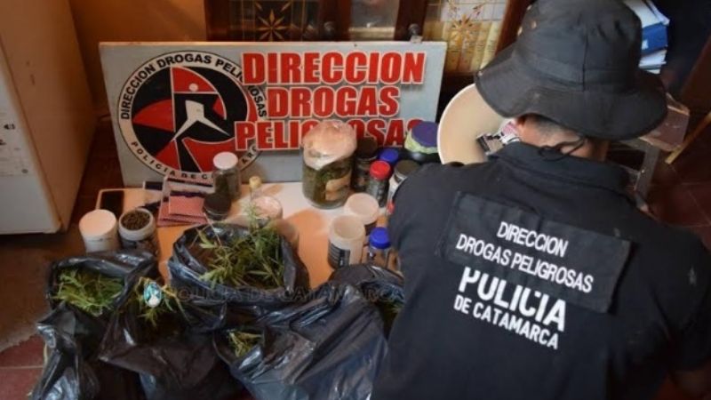 Operativo antidrogas en el sector Norte de la Capital