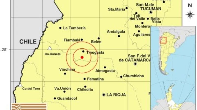 Otra vez tembló Tinogasta