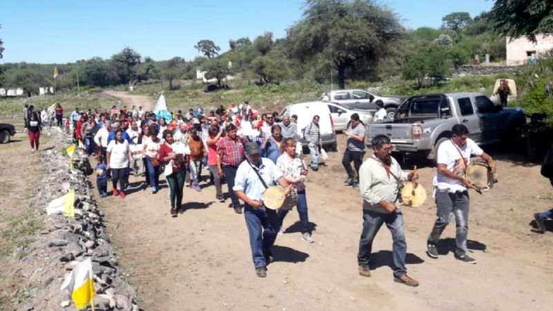 Procesión en honor al patrono San José en Río de La Dorada