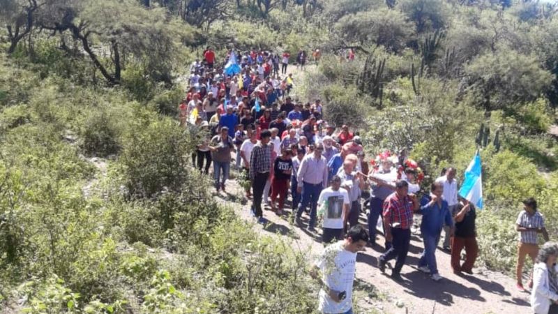 Procesión en honor al patrono San José en Río de La Dorada