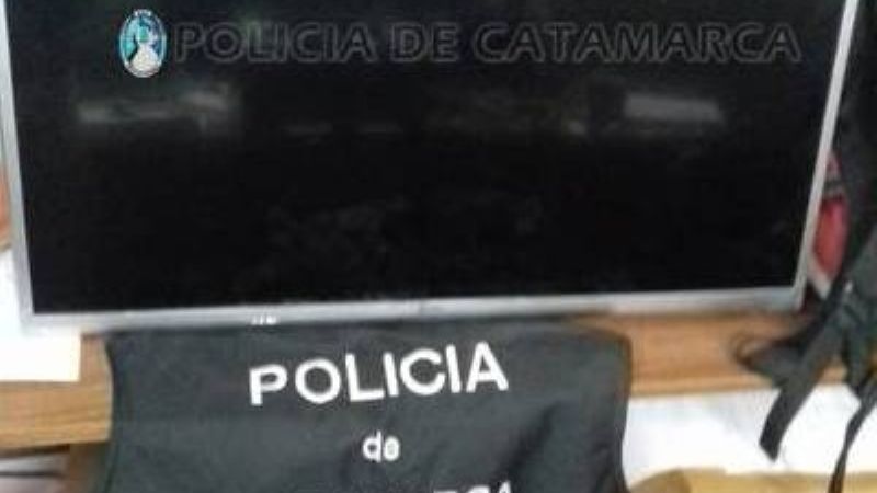 Recuperan un televisor robado