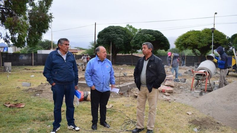 Se avanza con la obra de la plazoleta y monumento a los Héroes de Malvinas
