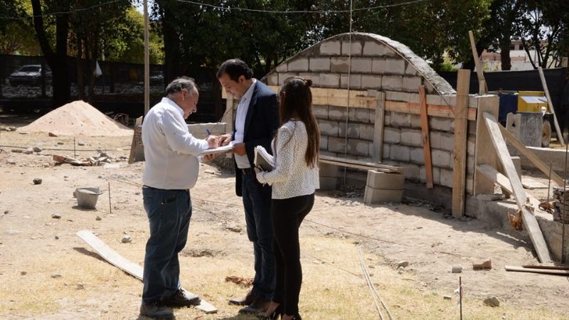 Se avanza con la obra de la plazoleta y monumento a los Héroes de Malvinas