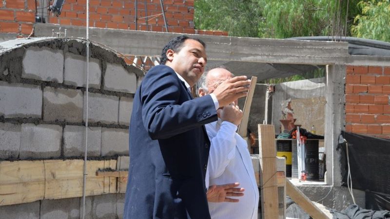 Se avanza con la obra de la plazoleta y monumento a los Héroes de Malvinas