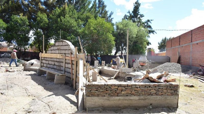 Se avanza con la obra de la plazoleta y monumento a los Héroes de Malvinas
