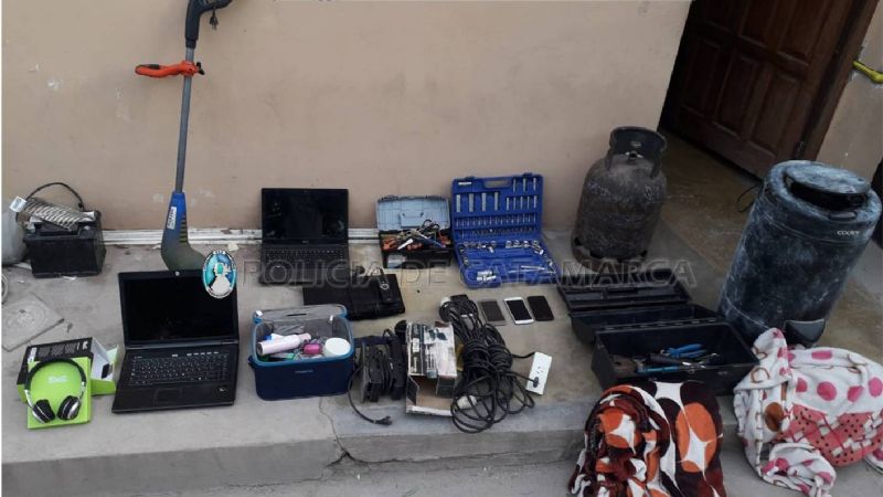 En allanamiento, recuperan elementos robados en Valle Viejo