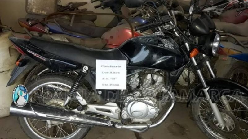 Recuperaron una motocicleta sustraída en Santa Rosa