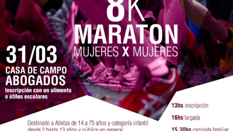 Primera maratón por el Mes de la Mujer