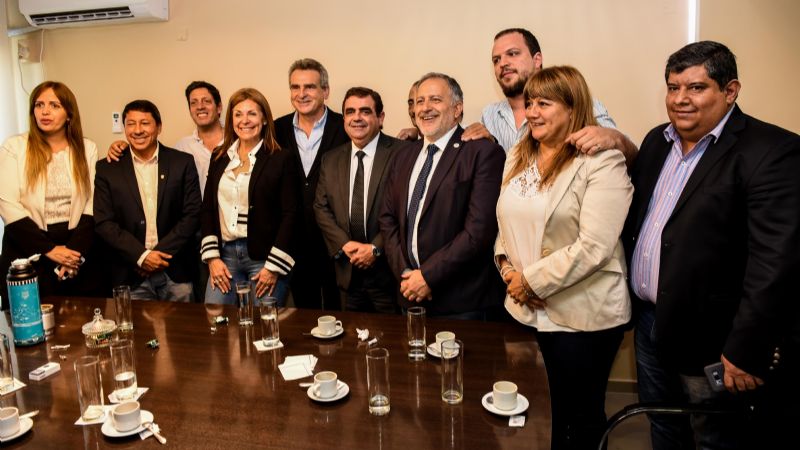 Legisladores provinciales recibieron a Agustín Rossi