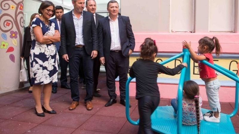 Corpacci y Frigerio inauguraron la ampliación del Hospital de Niños