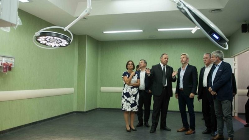 Corpacci y Frigerio inauguraron la ampliación del Hospital de Niños