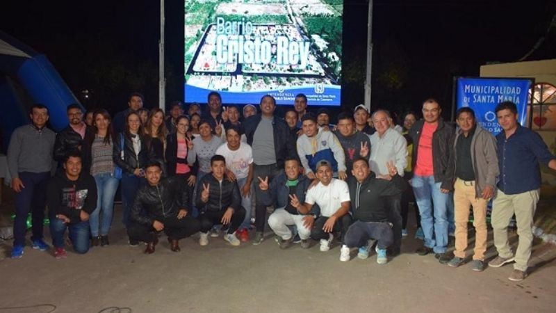 Inauguraron urbanización del B° Cristo Rey
