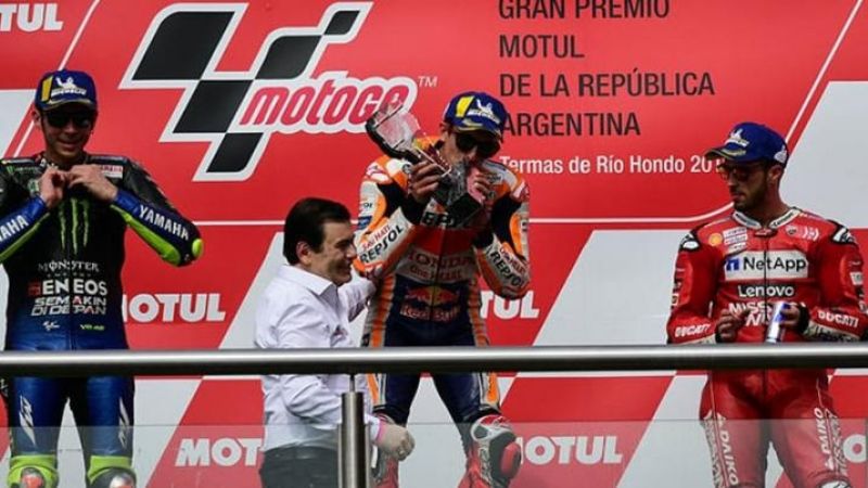 Marc Márquez y un contundente triunfo en el MotoGP de Las Termas