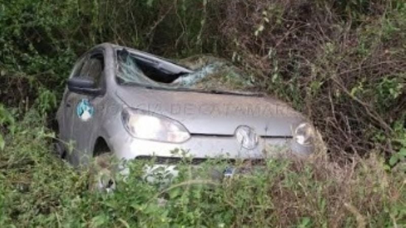 Volcó un auto con cuatro ocupantes en Amadores
