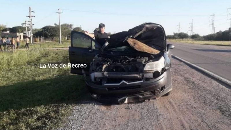 Accidente en la ruta 157, otra vez por animales sueltos